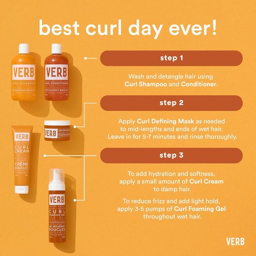 VERB Curl Defining Mask - Enhance Curl Definition & Retention - Moisturizing, Frizz Control | Vegan, Paraben-Free