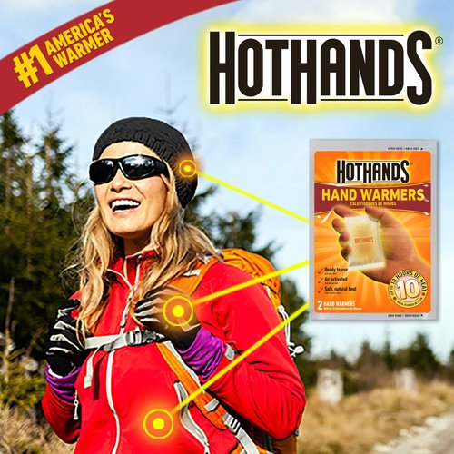 HotHands Hand Warmers - Long-Lasting Odorless Air-Activated Heat - 10 Hours of Warmth - 40 Pair Pack