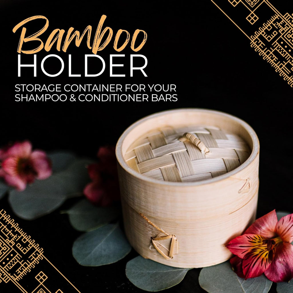 Viori Bamboo Hair Tool Holder - Eco-Friendly Design | 3 oz Capacity