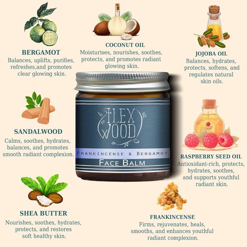 Frankincense & Bergamot Gift Set - Natural Face Cream & Serum for Men & Women | Vegan, Moisturizing, Anti-Aging