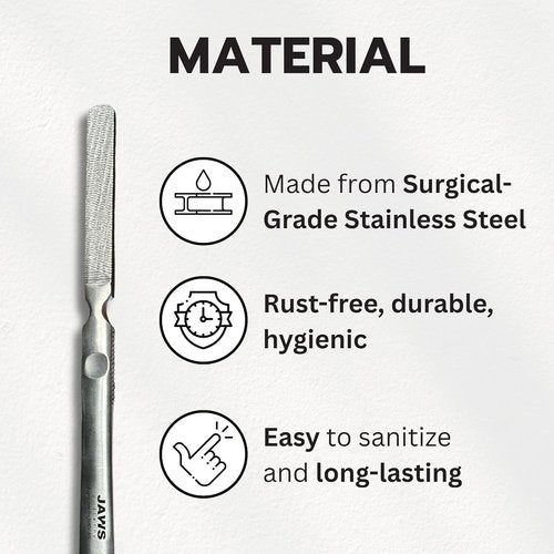 Jaws Podiatry Callus Grater - Surgical Grade Stainless Steel for Efficient Callus Removal | Ergonomic Handle