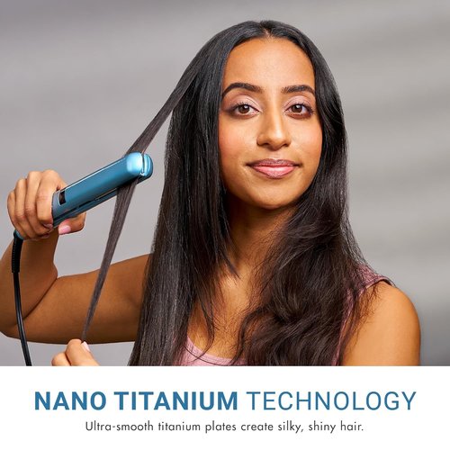 BaBylissPRO Nano Titanium Flat Iron - Digital Hair Straightener for Professional Salon Results | All Hair Types