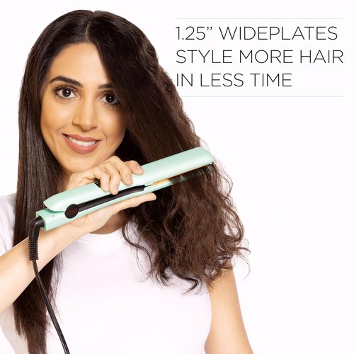CHI Original Flat Iron Hair Straightener - Ceramic Plates for Smooth Styling | Quick Heat Up, 1.25" Mint Mojito