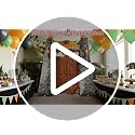 10 Ft Dinosaur Inflatable Arch with LED Lights for Dinosaur Party and Jungle Safari Decor