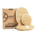 Coba Straws Natural Loofah Exfoliating Body & Facial Scrubber Set | 100% Plant-Based Shower Luffa Sponge for Deep Cleansing, Smooth & Glowing Skin | Bath Loofah for Women & Men