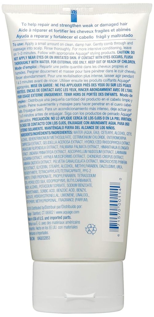 AQUAGE Healing Moisturizing Conditioner - Repairs Damaged Hair & Increases Moisture Retention | 6 fl. oz
