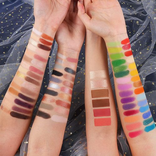 UCANBE 86 Colors Nude Eyeshadow Palette - Highly Pigmented Waterproof Makeup Set with 15 Brushes