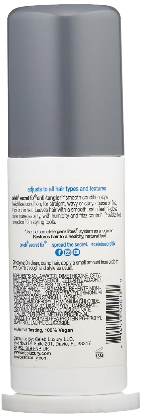 Celeb Luxury Leave-In Hair Styler | Vegan Conditioner for Optimal Hydration & Glossy Shine