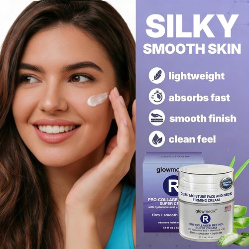 Regine Switzerland Anti-Aging Face Cream - Pro-Collagen Night Moisturizer with Retinol & Hyaluronic Acid - 1.7 fl oz