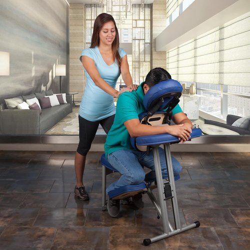 Earthlite Portable Massage Chair Package Vortex - Lightweight, Compact Design with Carry Case & Sternum Pad (15lbs)