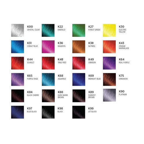Kiss Express Semi-Permanent Hair Color - Vivid Pigmented Dye for Vibrant Hair, Gentle Formula, 3.5 oz, Black (2 Count)