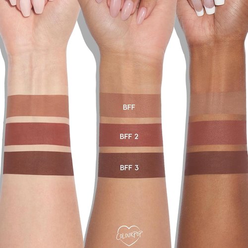 ColourPop Lined and Defined Lippie Lip Pencil Kit - High-Pigment, Long-Lasting Matte Lip Liners - Nude Pink & Brown Shades (6 Count)