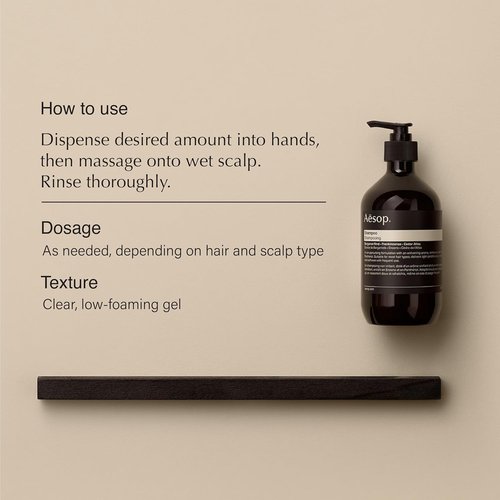 Aesop Shampoo and Conditioner Set - Purifying & Hydrating Hair Care Duo | Gentle, Color-Safe | 16.9 oz (Set of 2)