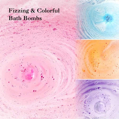Bath Bombs for Kids with Surprise Inside, 9 Heart Imprint Kids Bath Bombs for Girls, Toddler Bath Bomb with Bracelets Inside, 3 4 5 6 7 8 Year Old Girl Birthday Gifts Christmas Stocking Stuffers