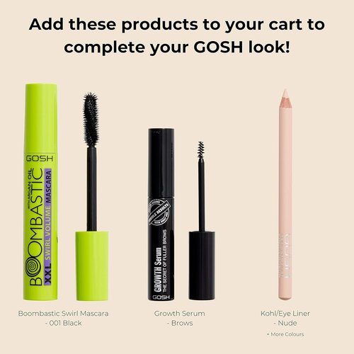 Gosh Eyebrow Pencil - Rich Brown Color for Defined Brows | Long-Lasting Formula