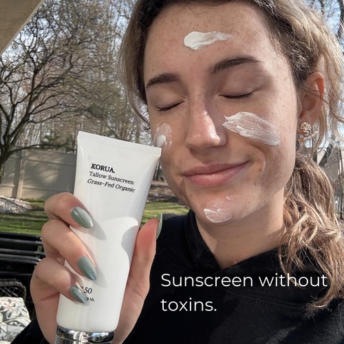 Korua Grass Fed Tallow Sunscreen 80ML with Non Nano Zinc Oxide 25%