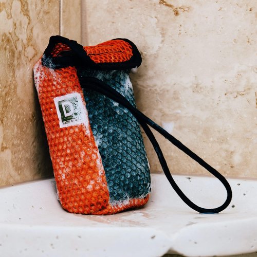Duke Cannon Supply Co. Tactical Scrubber | U.S. Military-Grade Soap Pouch | Dual-Mesh Design for Hands & Feet | 550 Mil-Spec Paracord | Durable and Versatile for Home, Outdoor, or Field Use, 2 Pack