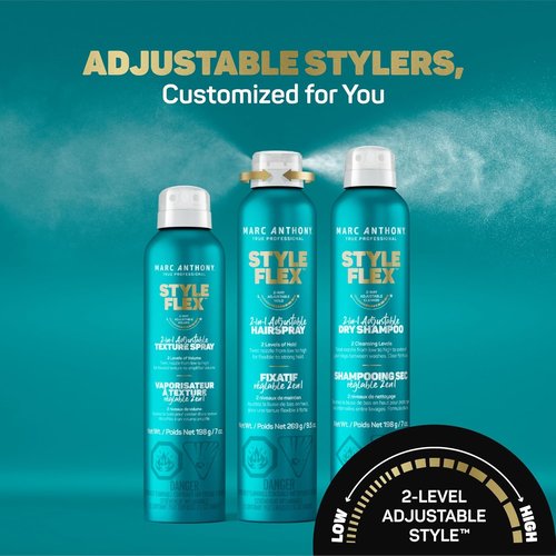 Marc Anthony Texture Hair Spray - 2-in-1 Adjustable Hold for Soft, Defined Hair | 7 oz