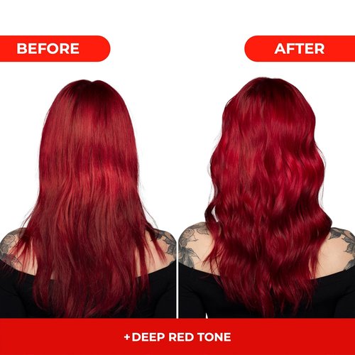 Naissant Deep Red Hair Toning Mask - Ultra High-Purity Pigments for Vibrant Red Tone | 10.1 Fl. Oz | Paraben & Sulfate Free