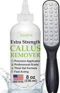 Skiennix Callus Remover Gel - Extra Strength 8 oz Foot Care with Double-Sided File & Spa Kit