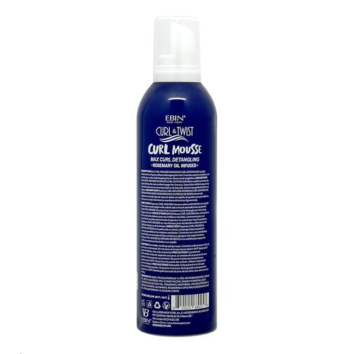 Curl & Twist Supreme Curl Detangling Mousse - Moisture-Rich Formula with Rosemary & Olive Oil | 12.49 fl oz