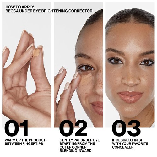 Smashbox X BECCA Under Eye Brightening Corrector | Brightens and Corrects Dark Circles | Vitamin E, 0.15 Ounce, Medium