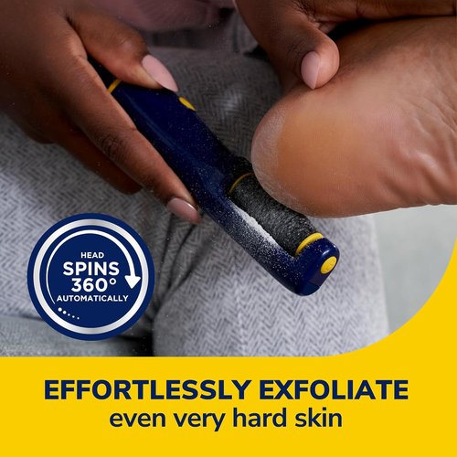 Dr. Scholl's Electronic Foot File - Effortless Callus Remover for Smooth Feet | Travel-Friendly, Batteries Included