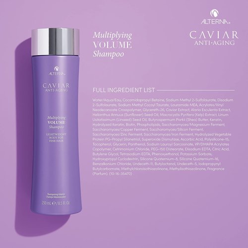 Alterna CAVIAR Anti-Aging Volume Shampoo - Boosts Thickness for Fine, Limp Hair | Sulfate-Free Formula