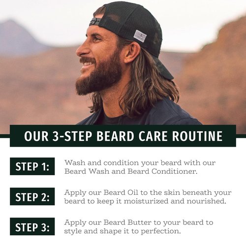 Live Bearded Beard Wash - All-Natural Water-Based Face Cleanser for Gentle Deep Clean - 8 fl oz | American Scent: Cedar, Vetiver, Bergamot