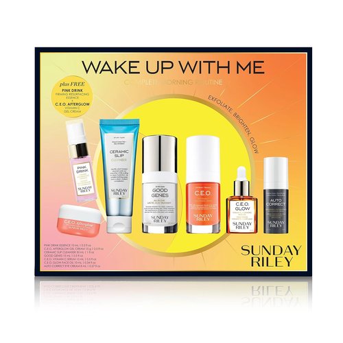 Sunday Riley Brightening Morning Skincare Set - Complete Routine for Radiant Skin