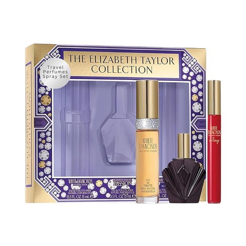 Elizabeth Taylor Fragrance Collection - Eau de Toilette 3-Piece Set for Women | White Diamonds & More
