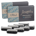 Jeremy's Razors for Men - Precision 5 Razor Blade Refills - 8 Cartridges (Fits All 2nd Gen Jeremy's Handles) - Precision Trimmer, Stainless Steel Design, Lubricating Strip - Men's Shaving Blades