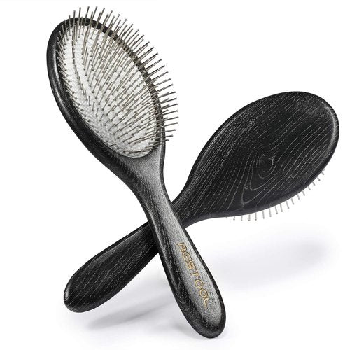 BESTOOL Paddle Detangler Hair Brush - Metal Bristles for Effortless Detangling & Massaging | All Hair Types, Wet & Dry