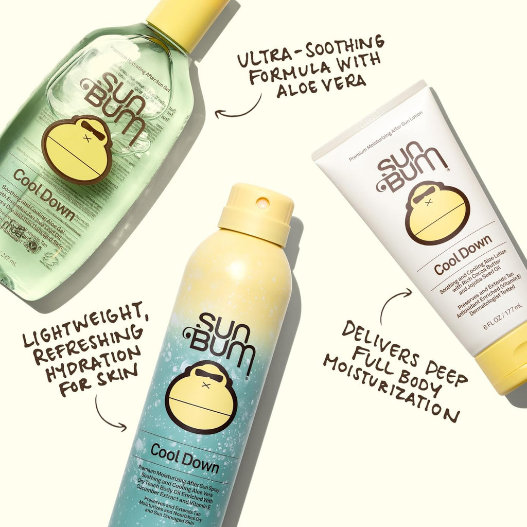 Sun Bum Aloe Vera Gel - Vegan After Sun Care to Soothe & Hydrate Sunburn - 8 oz