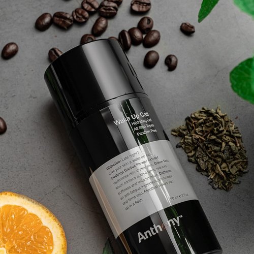 Anthony Wake Up Call Face Moisturizer - 3 Fl Oz Anti-Puffiness Formula with Caffeine & Green Tea