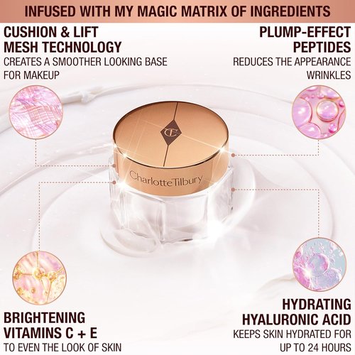 Charlotte Tilbury Iconic Magic Mini Skin Care Set - Travel Size Hydrating Serum & Cream with Gua Sha for Youthful Glow