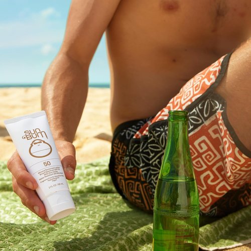 Sun Bum Mineral SPF 50 Sunscreen Lotion - Broad Spectrum Moisturizing Formula with Vitamin E - Travel Size 3 oz