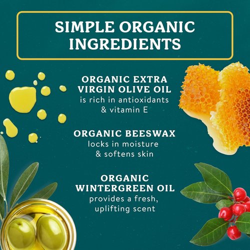Badger Healing Balm - Organic Hand Cream for Dry, Cracked Hands | Long-Lasting Moisturizer, 2 oz Tin