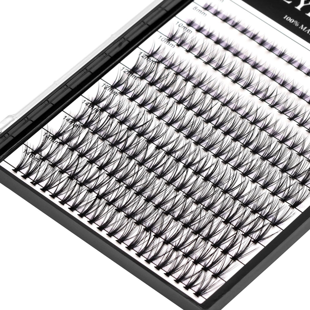 →VAYATOR Large Tray 220 Cluster/Box Eyelashes 0.07 Thickness Eyelashes Individual Eyelash False Eyelashes Extension Eyelash 10D/20D/40D/50D Eyelash (20RR-8-10-12-14mm Mixed）