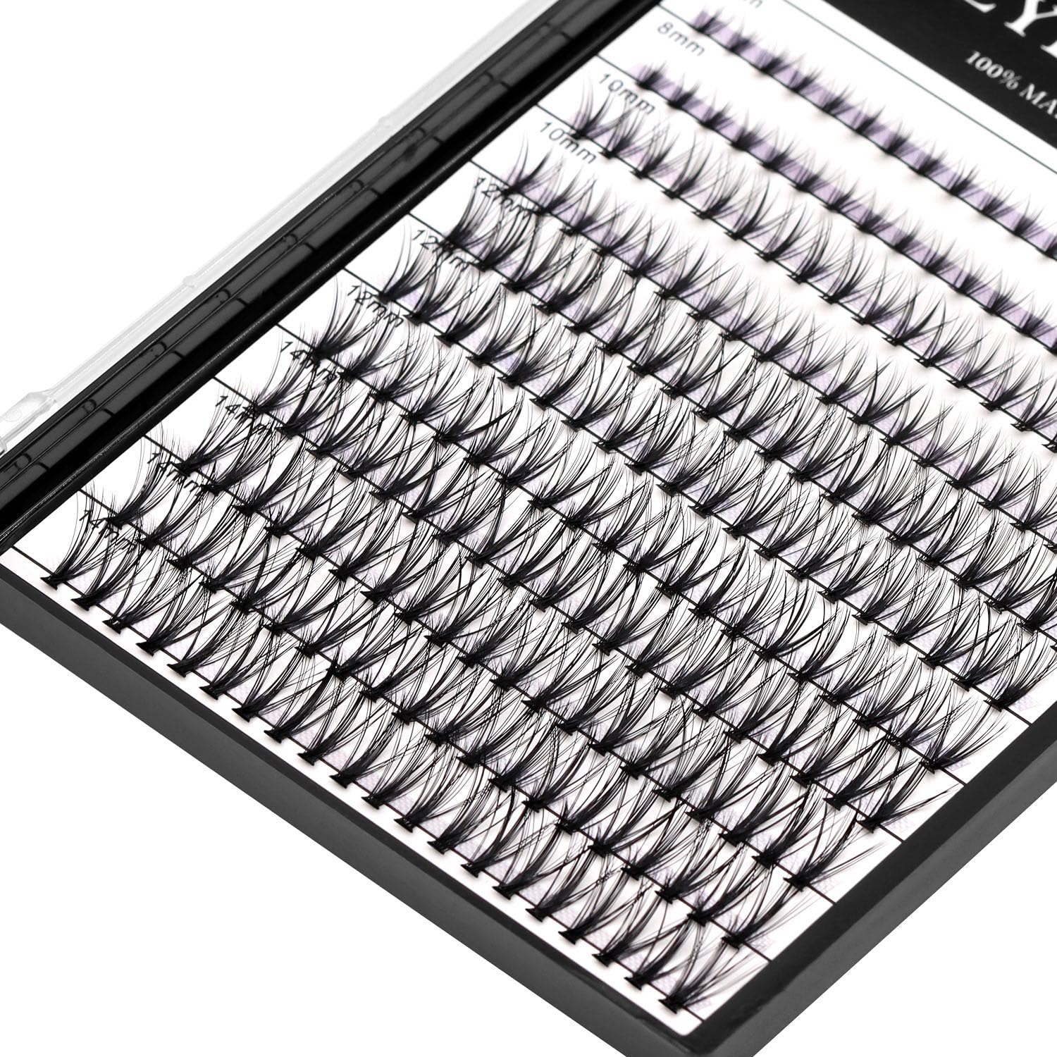 →VAYATOR Large Tray 220 Cluster/Box Eyelashes 0.07 Thickness Eyelashes Individual Eyelash False Eyelashes Extension Eyelash 10D/20D/40D/50D Eyelash (20RR-8-10-12-14mm Mixed）