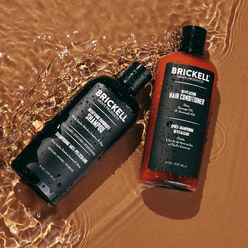 Brickell Men's Dandruff Shampoo and Conditioner Set - All-Natural Hair Care Routine | Refreshing Scent