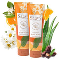 Saavy Naturals Moisturizing Body Wash - Plant-Based Formula with Coconut Oil & Shea Butter | Sweet Orange, 8.5 fl oz, 2 Pack