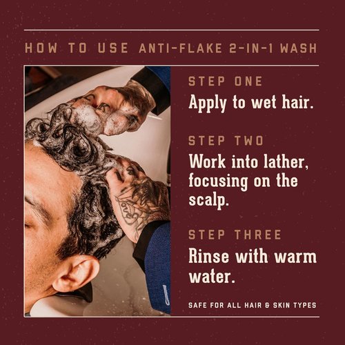 18.21 Man Made Anti-Flake 2-in-1 Shampoo & Conditioner - Hydrating Sweet Tobacco Formula for Dry, Itchy Scalp