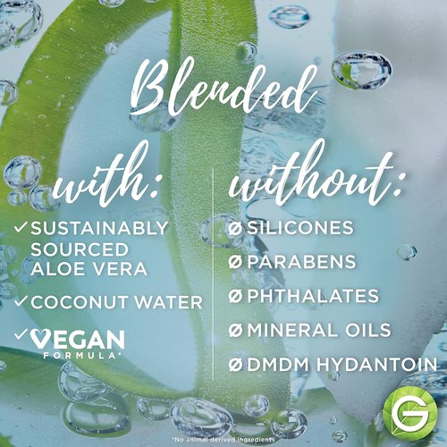 Garnier Whole Blends Coconut Water & Aloe Vera Shampoo - Refreshing Formula for Normal Hair, 28 Fl Oz