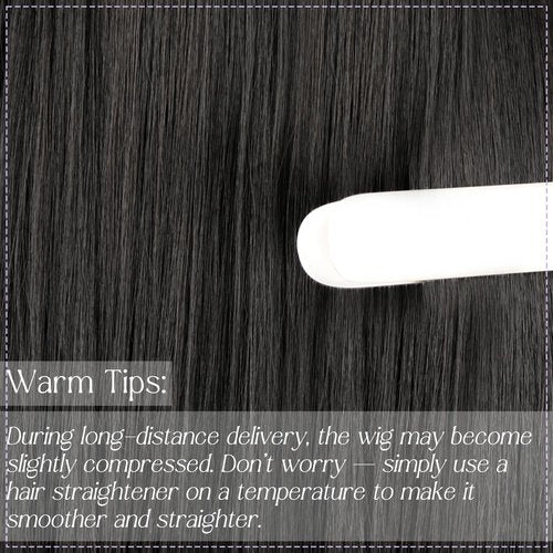 Kurope 13x4 Synthetic Lace Front Wig for Women Black Long Straight Lace Wig Pre-Plucked with Baby Hair 26inch Lace Wigs for Beginner Friendly