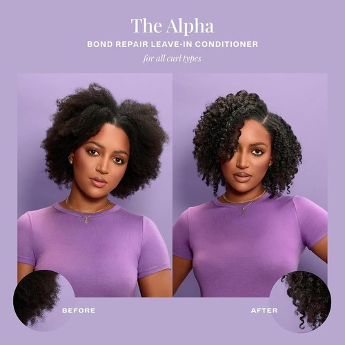 Alpha Recoil & Curl Leave-In Conditioner - 6 oz | Repairs & Moisturizes Coily, Curly, Wavy Hair