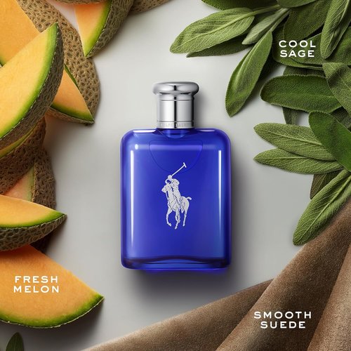 Ralph Lauren Fragrances - Polo Blue Men's Cologne - Fresh Aquatic Scent with Citrus & Sage - 4.2 oz