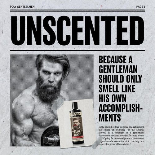 Polished Gentleman Refreshing Beard Shampoo and Face Wash with Peppermint Tea Tree and Argan Oil - for Thicker and Softer Beard (16 oz)