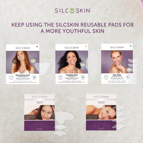 Silc Skin Silicone Eye Pads Reusable Overnight Eye Patches, Medical Grade Silicone For Fine Lines And Puffiness, Eye Mask Holiday Beauty Gift For Her, 60 Day Supply