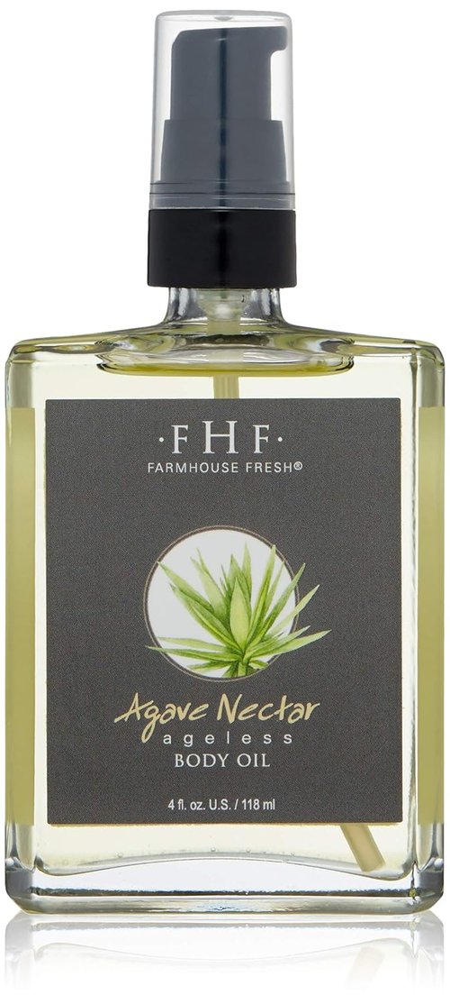 FarmHouse Fresh Agave Nectar Body Oil - Ageless Hydration, 4 Fl Oz | Nourishing Skin Care